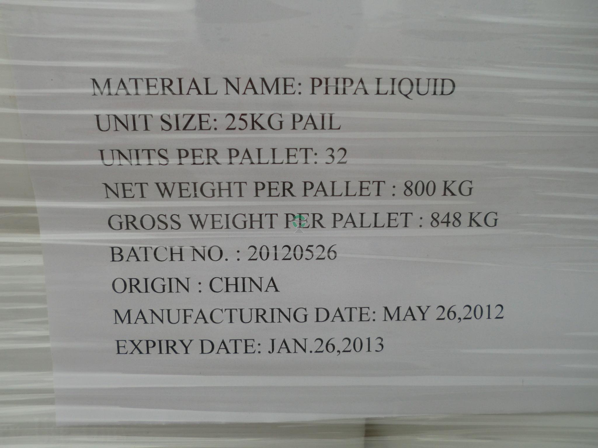Partially Hydrolyzing Polyacrylamide Liquid